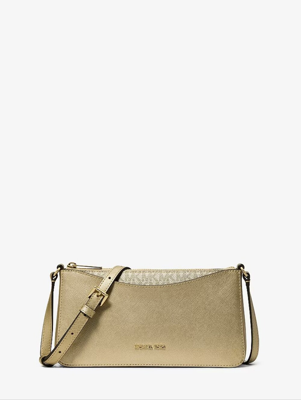 Michael Kors Metallic Gold Saffiano Crossbody Bag